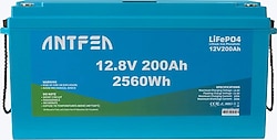 Antfea 12.8 V 200 Ah LiFePO4 Lityum Akıllı Solar Akü