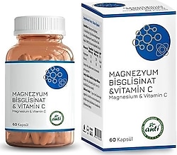 Anti Magnezyum Bisglisinat C Vitamini 60 Kapsül