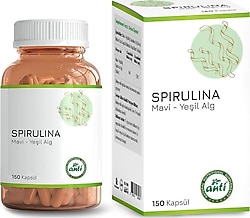 Anti Spirulina Mavi-Yeşil Alg 150 Kapsül