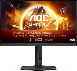 AOC 27G4X 27" 0.5 ms Full HD Pivot IPS 180 Hz Oyuncu Monitörü