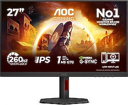 AOC 27G4ZR 27" 0.3 ms Full HD IPS 240 Hz Oyuncu Monitörü