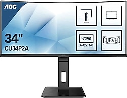 AOC CU34P2A 34" 1 ms WQHD Curved 100 Hz Monitör
