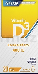 Apexis Vitamin D3 Kolekalsiferol 20 ml Damla