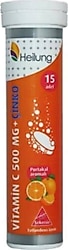 Apexis Heilung Vitamin C 500 mg + Çinko 15 Efervesan Tablet
