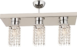 Apliqa Peter 3'lü Kristal Taşlı Modern Salon Avize