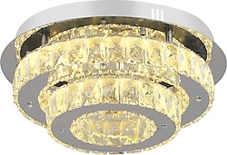Apliqa Ardenia 2 Katlı Kristal 3 Renk Modern Salon LED Avize