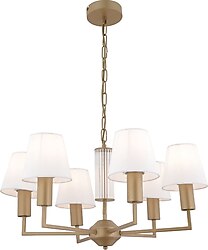 Apliqa Ellery 6'lı Beyaz Şapkalı Eskitme Plafonyer Modern Avize