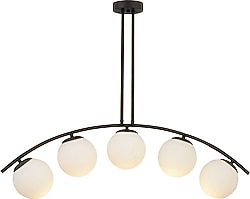Apliqa Fralde 5'li Siyah Modern Salon Avize
