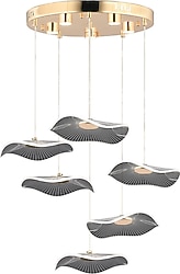 Apliqa Jolie 3 Renk 6'lı Kristal Modern Sarkıt LED Avize