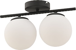 Apliqa Lumera 2'li Siyah Modern Plafonyer Avize