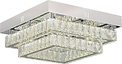 Apliqa Modina 2 Katlı Kristal Taşlı Modern Salon LED Avize