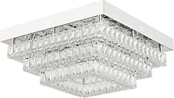 Apliqa Modina 3 Katlı Kristal Taşlı Modern Salon LED Avize