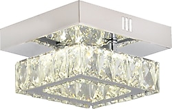 Apliqa Modina Tek Katlı Kristal Taşlı Modern Salon LED Avize
