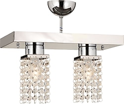 Apliqa Peter 2'li Kristal Taşlı Modern Avize