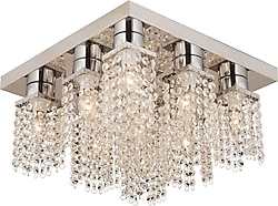 Apliqa Peter 9'lu Kristal Taşlı Modern Salon Avize