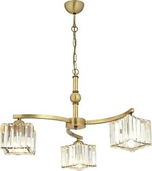 Apliqa Rima 3'lü Eskitme Kristal Taşlı Modern Avize