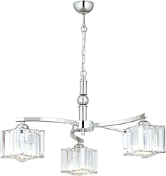 Apliqa Rima 3'lü Krom Kristal Taşlı Modern Avize