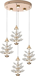 Apliqa Serap 4'lü Kristal Taşlı Salon LED Avize