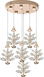 Apliqa Serap 6'lı Kristal Taşlı Salon LED Avize