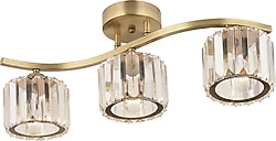 Apliqa Tufty 3'lü Eskitme Kristal Taşlı Modern Avize