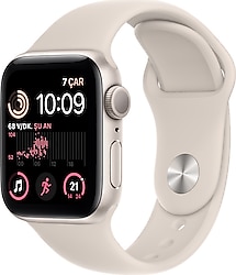 Apple Watch SE 2 GPS 40mm Yıldız Işığı Alüminyum Kasa ve Spor Kordon Akıllı Saat