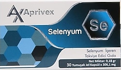 Aprivex Selenyum 30 Yumuşak Kapsül