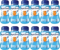 Aptamil 2 Sıvı Devam Sütü 200 ml 12 Adet