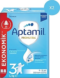 Aptamil 3 Devam Sütü 1200 gr 2 Adet