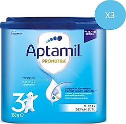 Aptamil 3 Devam Sütü 350 gr 3 Adet