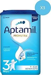 Aptamil 3 Devam Sütü 800 gr 3 Adet