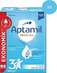 Aptamil 3 Devam Sütü 900 gr 4 Adet