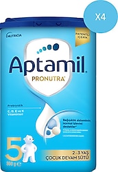 Aptamil 5 Çocuk Devam Sütü 800 gr 4 Adet