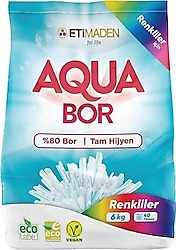 Aquabor Renkliler için 6 kg Toz Deterjan