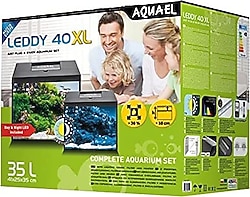 Aquael Leddy 40 XL Day and Night Aquarium Set Siyah Akvaryum