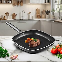 Aryıldız Atlanta Black 28 cm Grill Tava