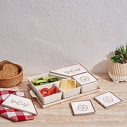 GRİMOR Life 7 Bölmeli Çok Amaçlı Plastik Kahvaltılık Ve Çerezlik