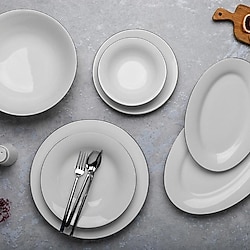 Aryıldız Capella Silver 30 Parça 6 Kişilik Yemek Takımı