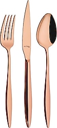 Aryıldız Elegant Bronz S 24 Parça 6 Kişilik Çatal Kaşık Bıçak Takımı