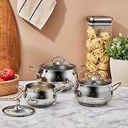 Aryıldız Madison Süzgeç Kapak 8 Parça Çelik Tencere Seti Fiyatları