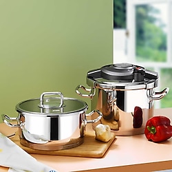 Aryıldız Touch & Cook Kanka 6 + 4 lt Düdüklü Tencere Seti