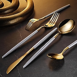 Aryıldız Versay White Gold 36 Parça 6 Kişilik Çatal Kaşık Bıçak Takımı