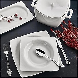 Aryıldız Bone Square 45002 Kare 60 Parça 12 Kişilik Yemek Takımı