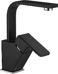 AR 103588108 Lunetta Kuğu Mat Siyah Lavabo Bataryası