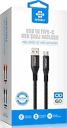Arbaks ARB-305 USB to Type-C Hızlı Şarj Kablosu