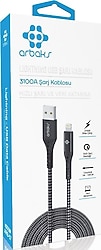 Arbaks ARB-57 1 m USB to Lightning Hızlı Şarj Kablosu