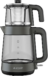 Arçelik CM 6964 G Gri 1900 W Cam Çay Makinesi