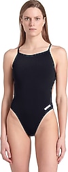 Arena Swimsuit Lace Back Solid 004651-501 Siyah Kadın Mayo