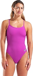 Arena Team Swimsuit Challenge Solid 004766-906 Pembe Kadın Yüzücü Mayosu