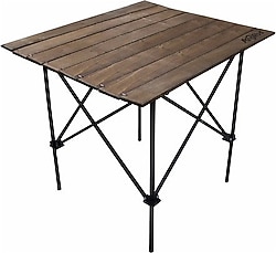 Argeus 54023 Akordion 73x62 cm Ahşap Katlanır Kamp Masası
