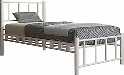 Argimo Zambak 120x200 cm Ferforje Metal Tek Kişilik Karyola
